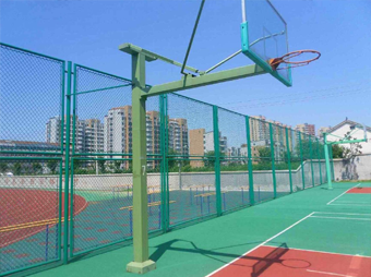 Basketball court fence